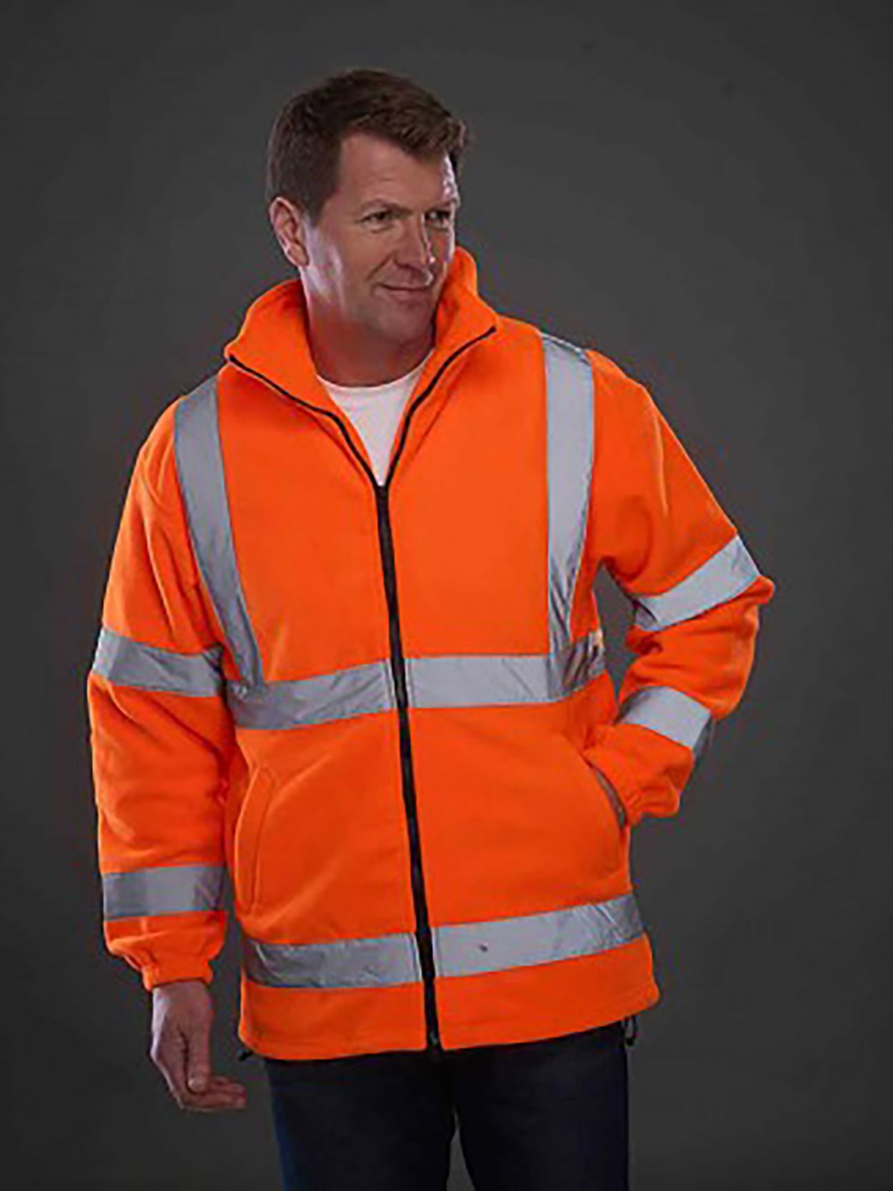 HVK08 YK042 Heavyweight High Vis Fleece image 4