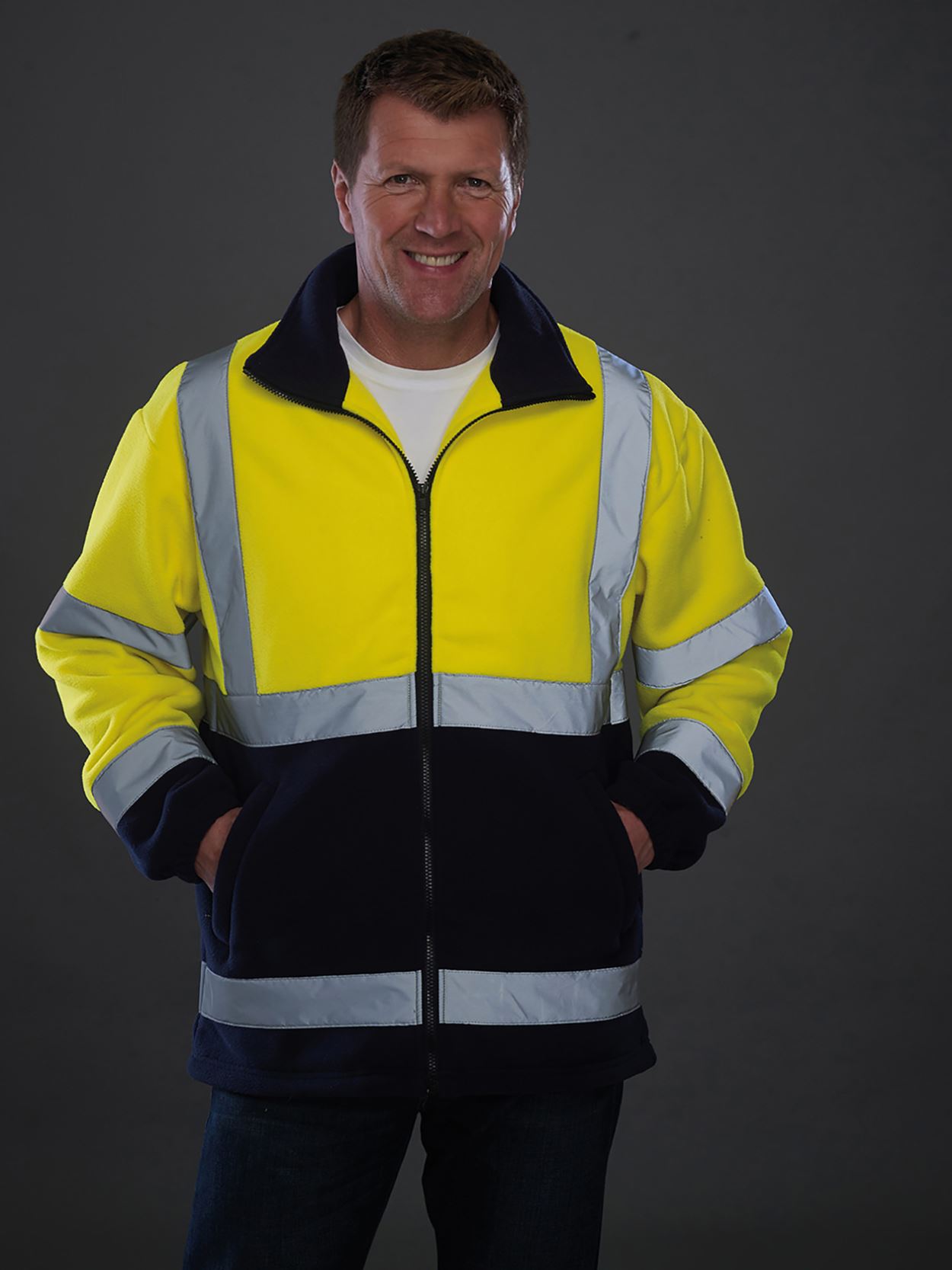 HVK08 YK042 Heavyweight High Vis Fleece image 2