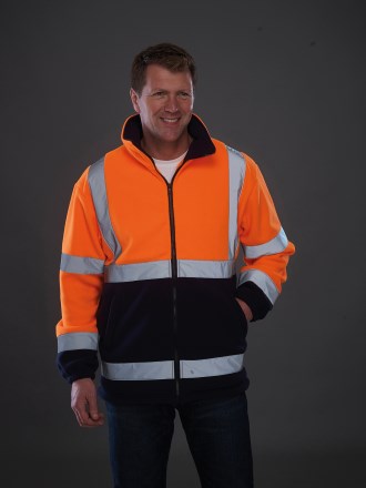 HVK08 YK042 Heavyweight High Vis Fleece image 1