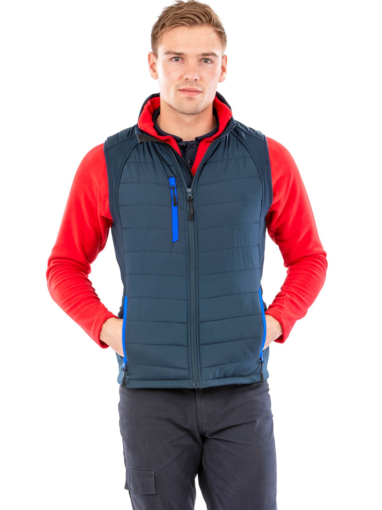 R238 Result Black Compass Softshell Gilet image 2
