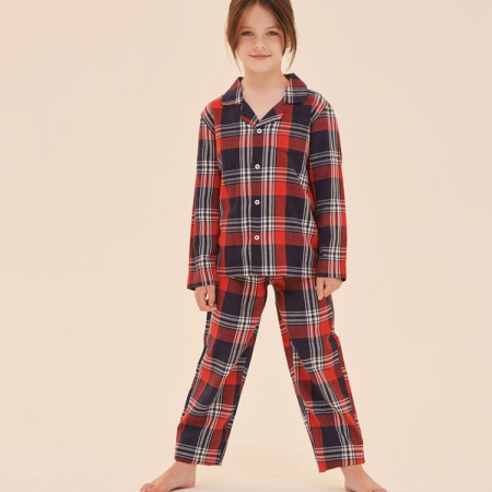 SM74 SM074 Kids Tartan Lounge Set image 1