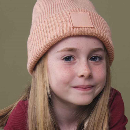 BB336B B336B Beechfield Kids Deep Cuffed Tonal Patch Beanie image 1