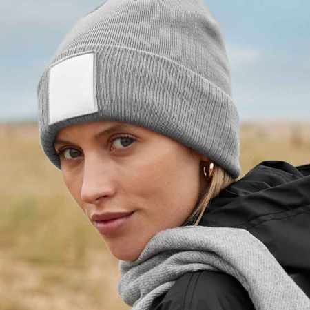 BB337R B337R Beechfield Appliqué Patch Beanie image 1