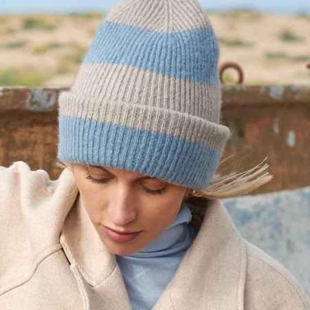 BB391R B391R Beechfield Colour Block Beanie image 1