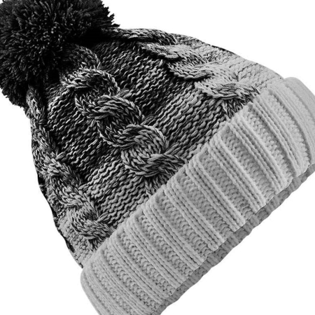 BB459 B459 Beechfield Ombré Pom Pom Beanie image 1