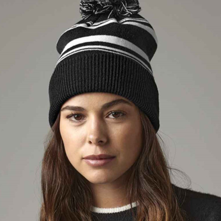 BB473R B473R Beechfield Striped Fan Beanie image 1