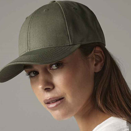 BB801 B801 Beechfield EarthAware® Organic Cotton Canvas 6 Panel Cap image 1
