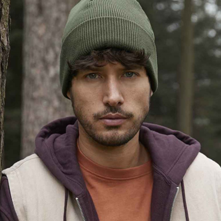 BB830N B830N Beechfield Organic Cotton Original Heavyweight Cuffed Beanie image 1