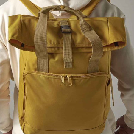 BG118L Recycled Twin Handle Roll-Top Laptop Backpack image 1
