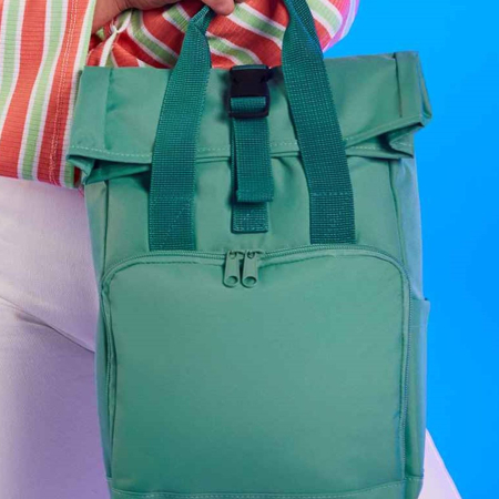 BG118S SMALL - Recycled Mini Twin Handle Roll-Top Backpack image 1