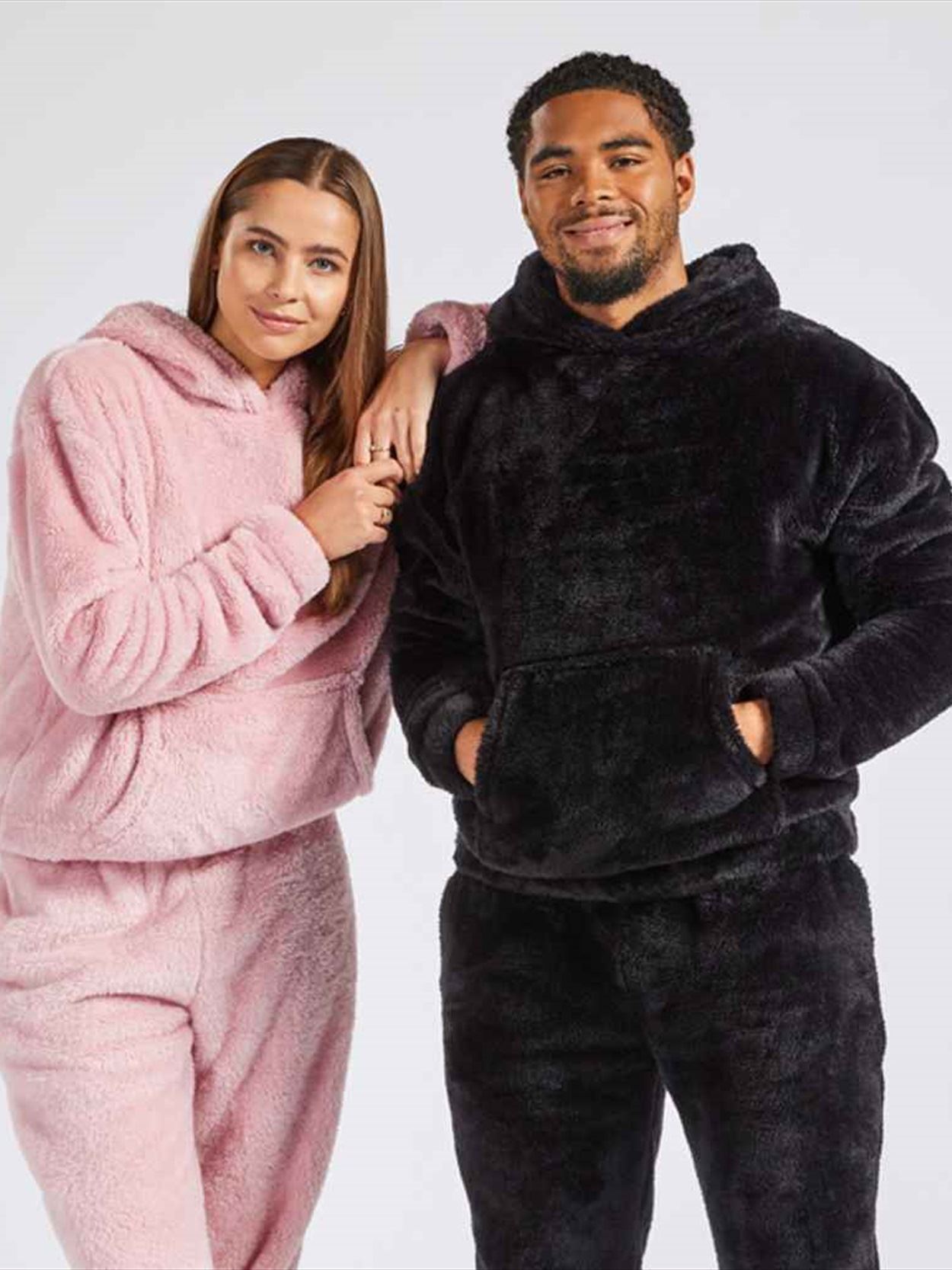 BH201 Brand Lab Unisex Fluffy Fleece Hoodie image 3
