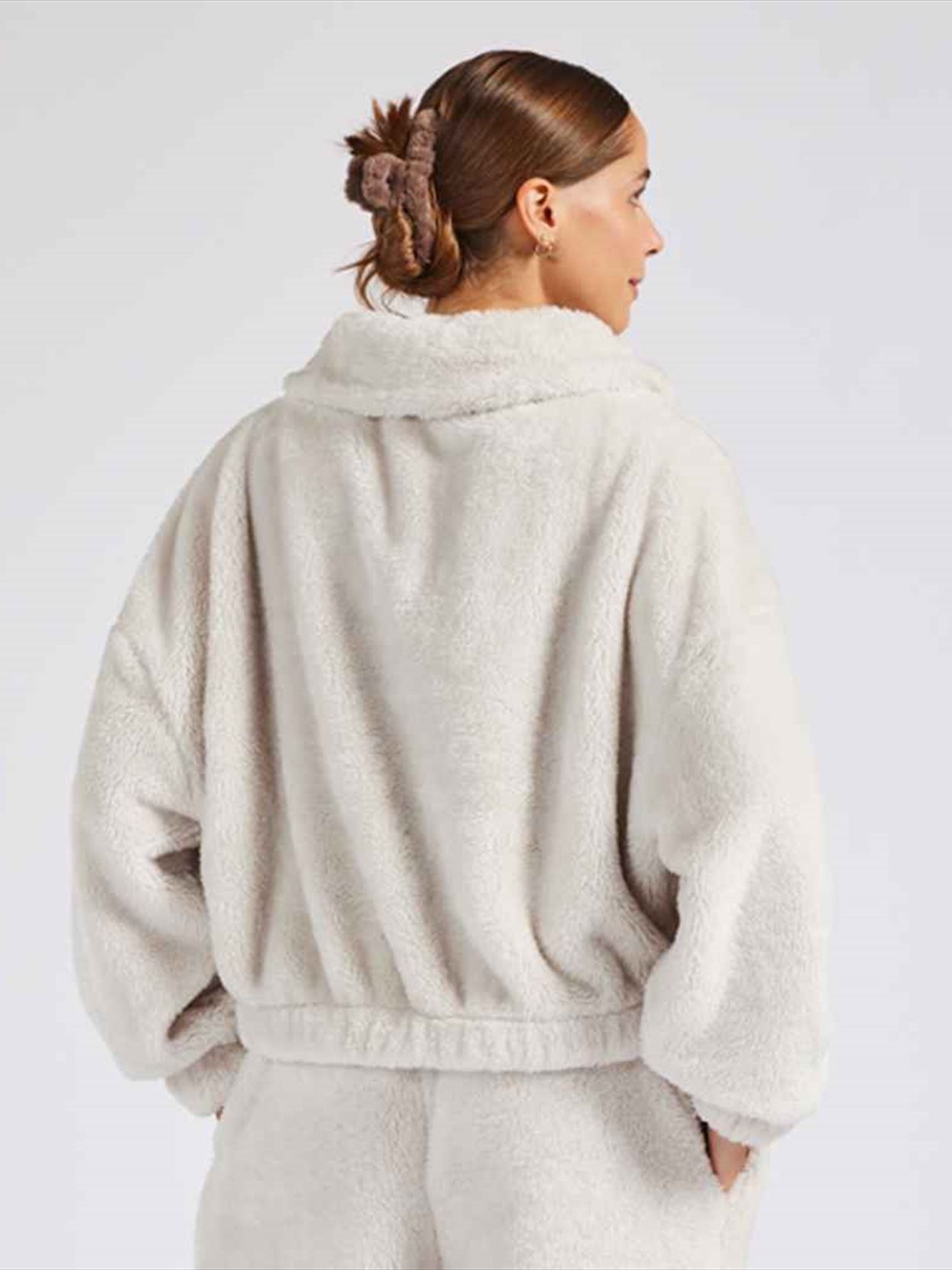 BH202 Brand Lab Ladies Fluffy 1/4 Zip Fleece image 1