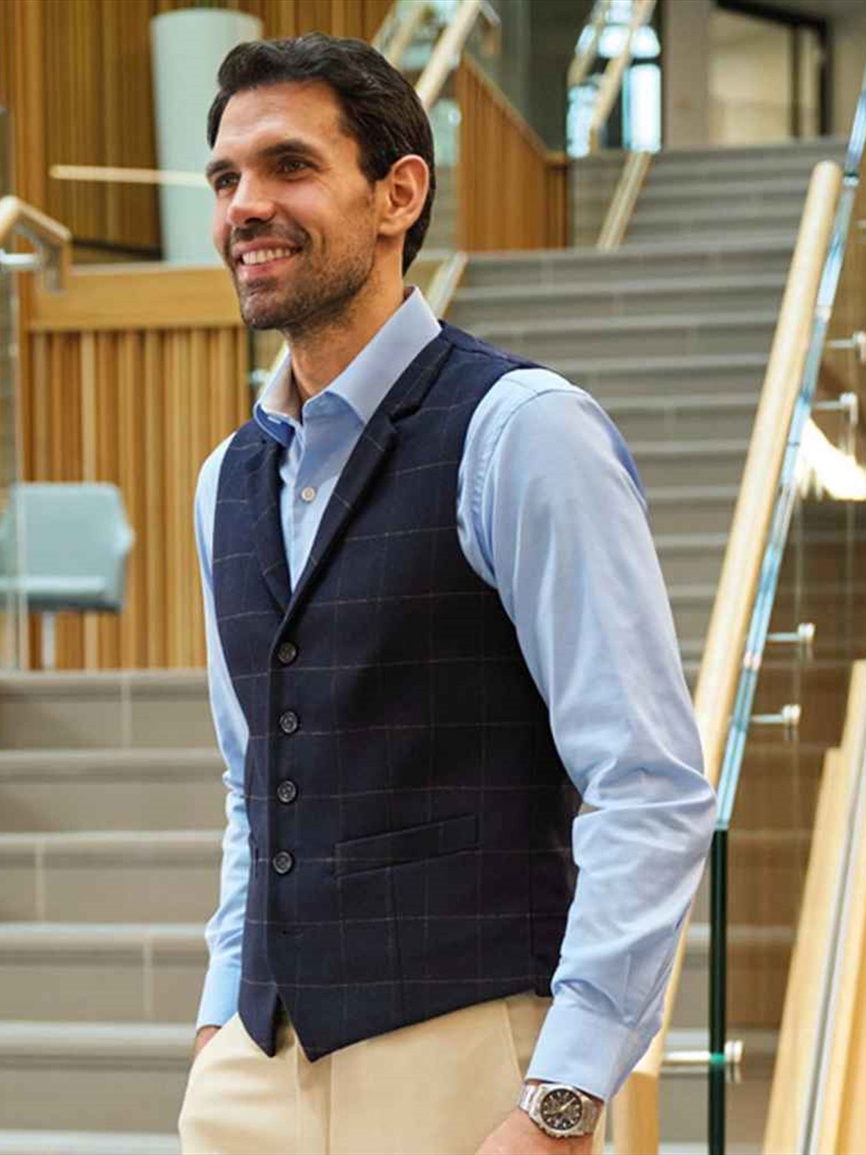 BK520 1463 Brook Taverner Memphis Tweed Waistcoat image 1