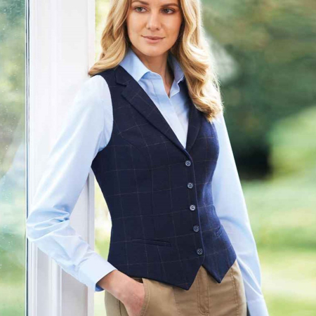 BK521 2310 Brook Taverner Ladies Nashville Tweed Waistcoat image 1