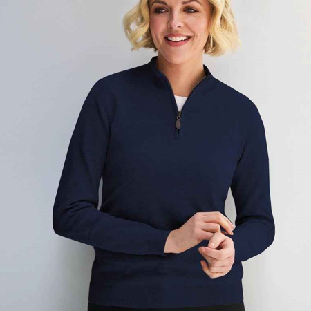 BK546 2388 Brook Taverner Ladies Taylor 1/4 Zip Jumper image 1