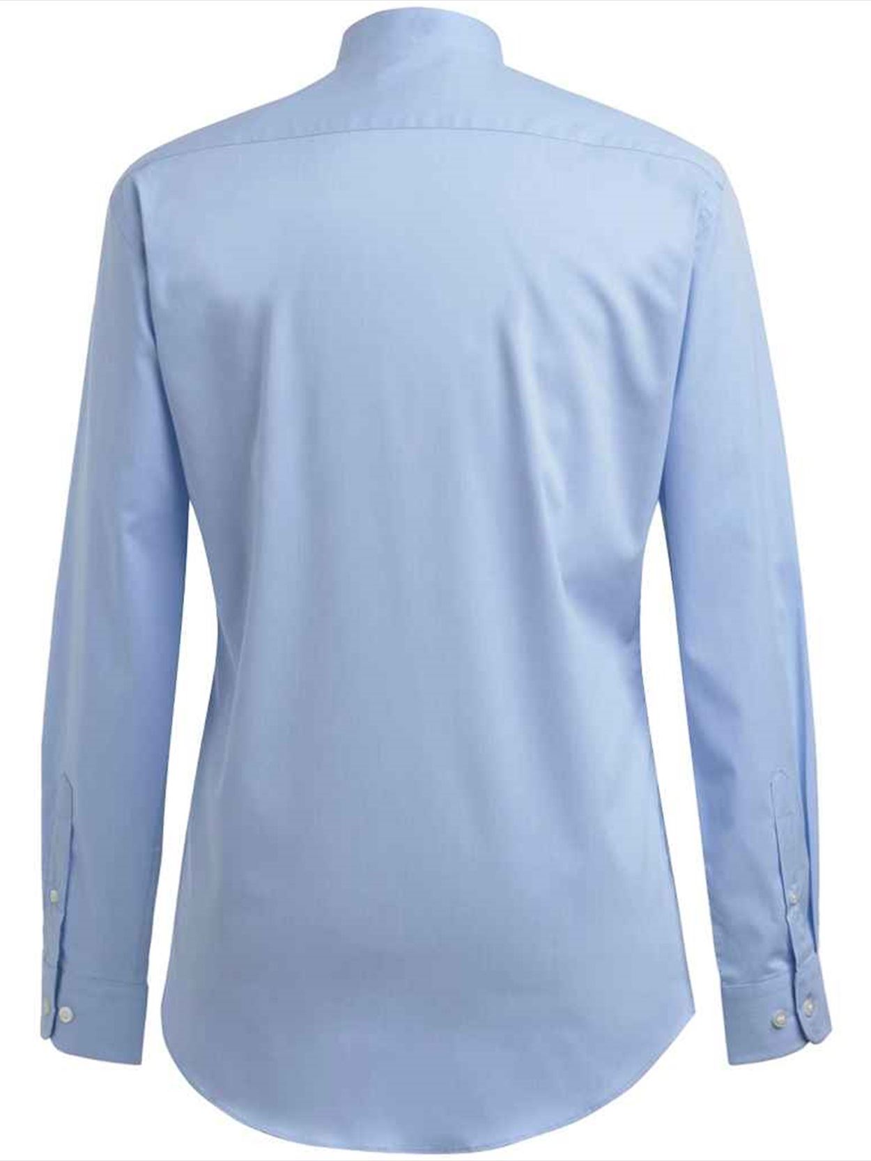 BK578 4571 Brook Taverner Volterra Long Sleeve Grandad Collar Shirt image 4