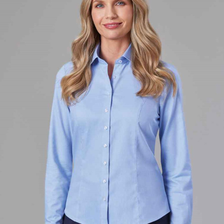 BK583 2319 Brook Taverner Ladies Aspen Long Sleeve Oxford Shirt image 1