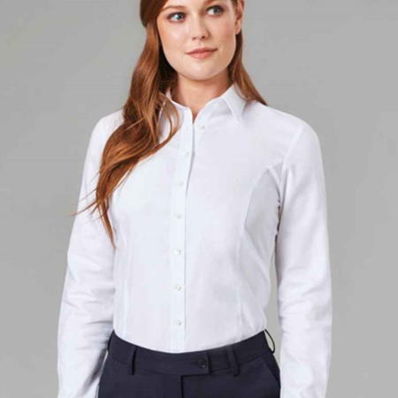 BK589 2359 Brook Taverner Ladies Albany Long Sleeve Classic Oxford Shirt image 1