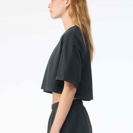 BL6882 6882GD Bella Ladies Heavyweight Washed Cropped T-Shirt image 1