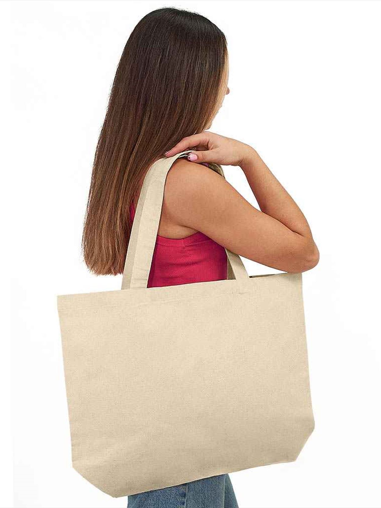 BR053 Brand Lab Organic Oversized Tote Bag image 1