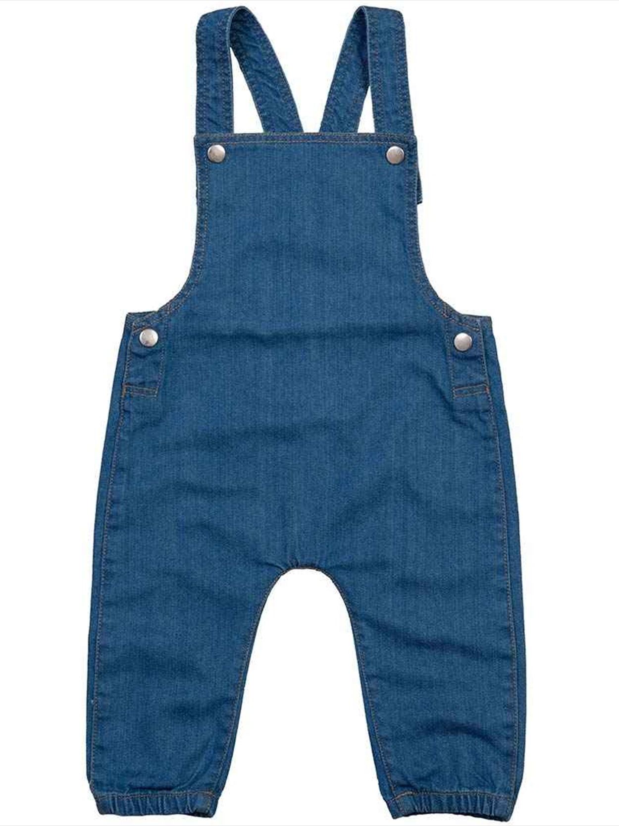 BZ56 BabyBugz Baby Rocks Denim Dungarees image 1