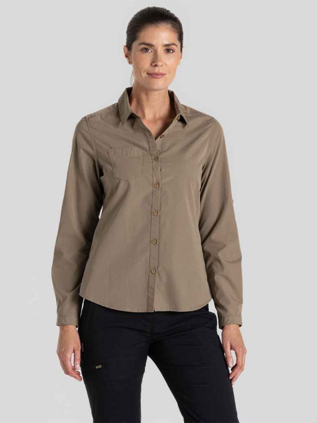 CR541 CES002 Craghoppers Expert Ladies Kiwi Long Sleeve Shirt image 2