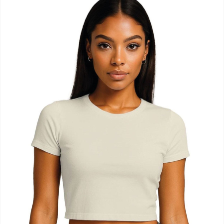 CRBT600L Cropped Baby Tee Ladies image 1