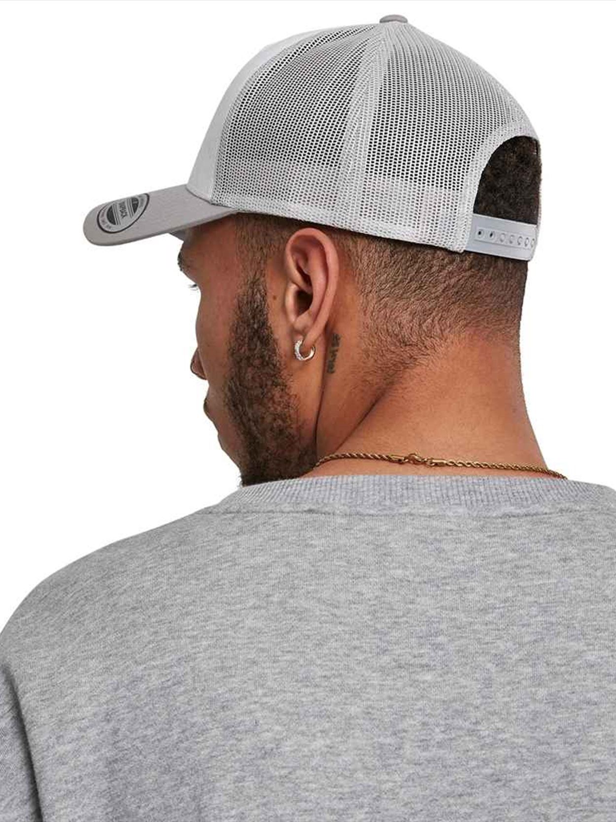 F6606CF 6606CF Flexfit Retro Coloured Front Trucker Cap image 1
