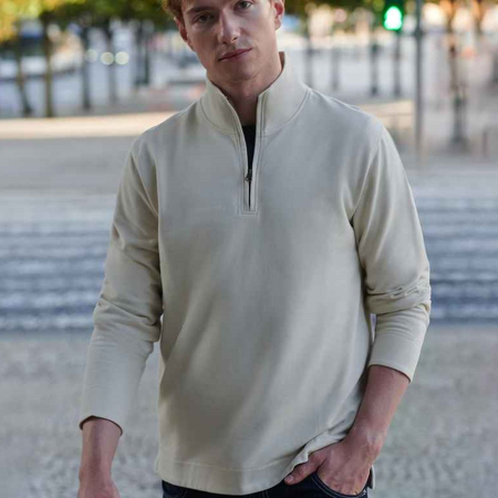 FR045 Front Row Premium Piqué 1/4 Zip Top image 1