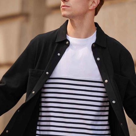 FR056 Front Row Premium Piqué Overshirt image 1