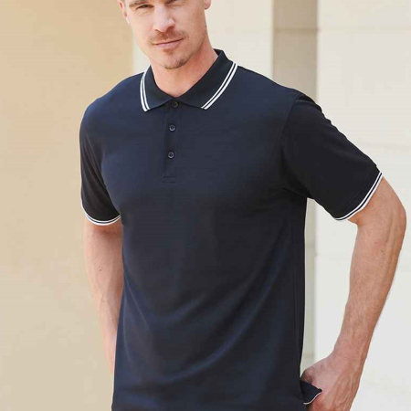 H482 Henbury Coolplus® Tipped Polo Shirt image 1