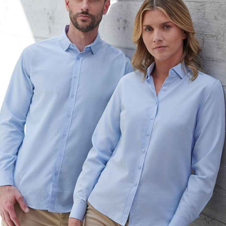 H582 Henbury Long Sleeved Cotton Feel Coolplus® Shirt image 1