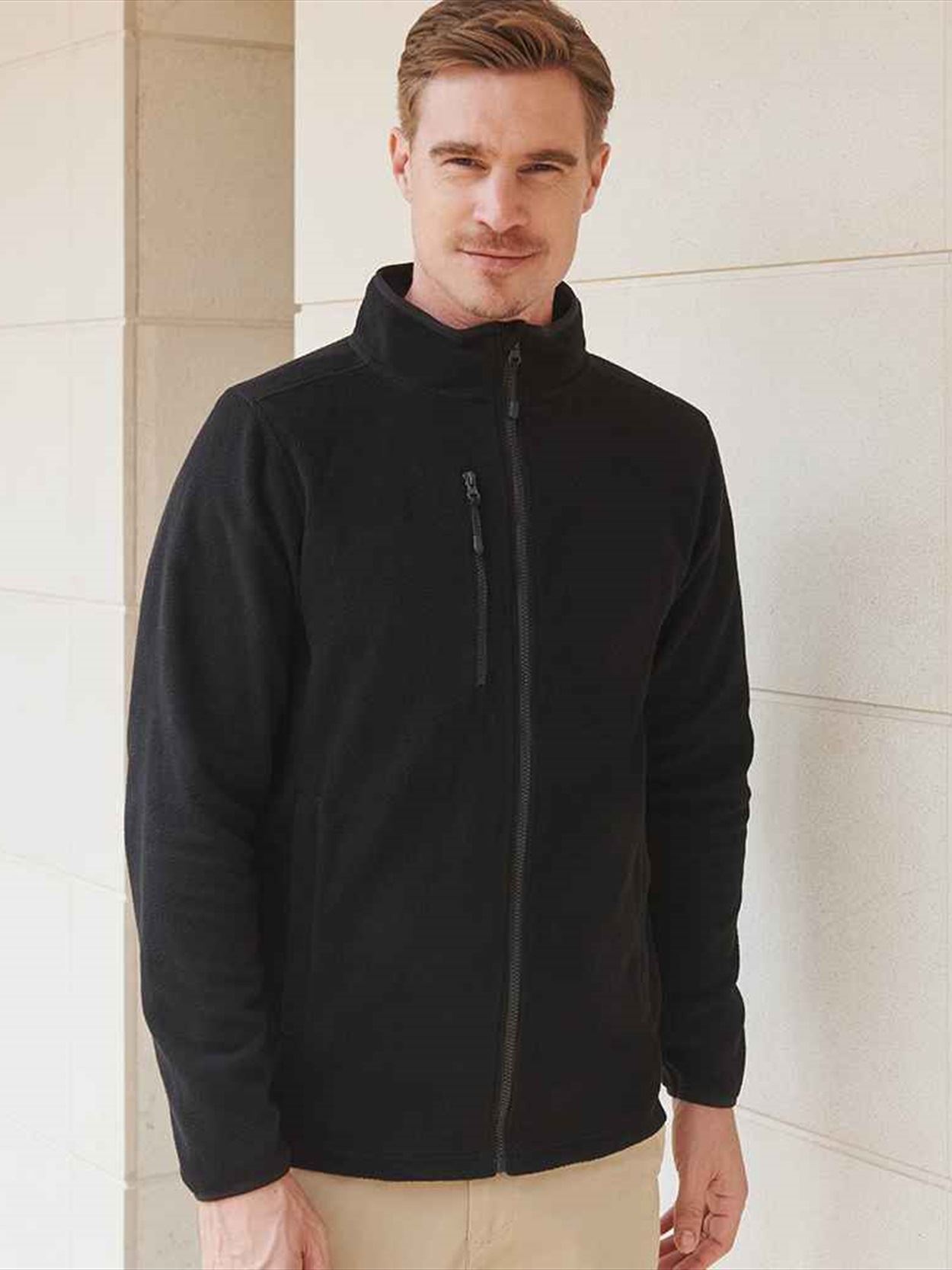H860 Henbury Recycled Polyester Micro Fleece Jacket image 1