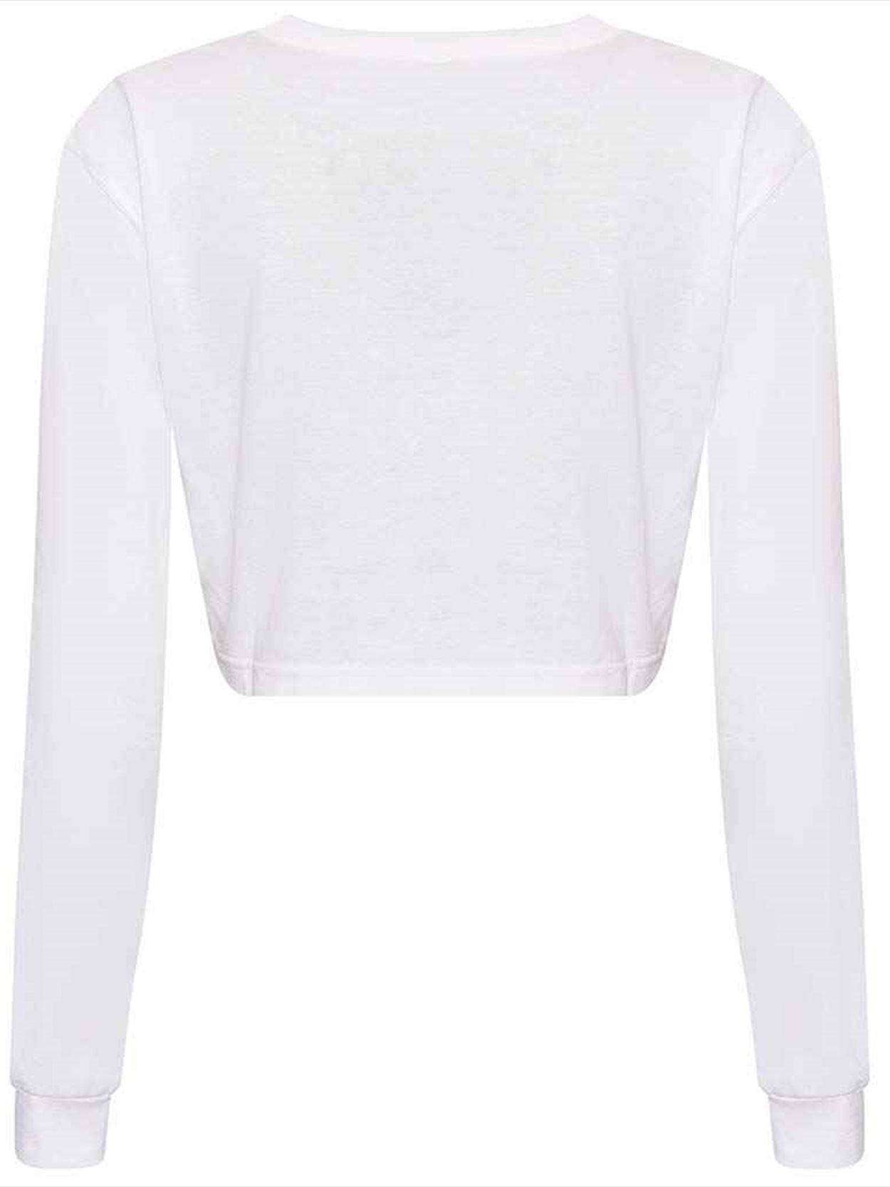 JT016 AWDis Ladies Long Sleeve Cropped T-Shirt image 2