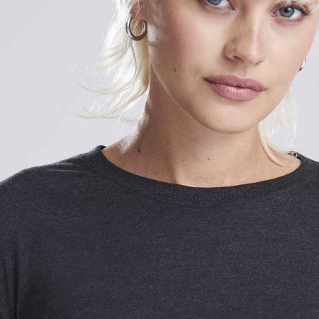 JT016 AWDis Ladies Long Sleeve Cropped T-Shirt image 1