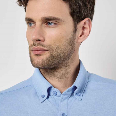 K143 KK143 Kustom Kit Long Sleeve Superwash® 60°C Piqué Shirt image 1