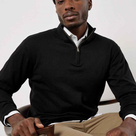 K254 KK254 Kustom Kit Regular Fit Arundel 1/4 Zip Sweater image 1