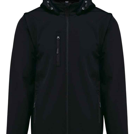 KB422 K422 Kariban Unisex Three Layer Hooded Soft Shell Jacket image 1