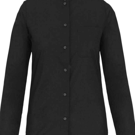 KB514 K514 Kariban Ladies Long Sleeve Mandarin Collar Shirt image 1