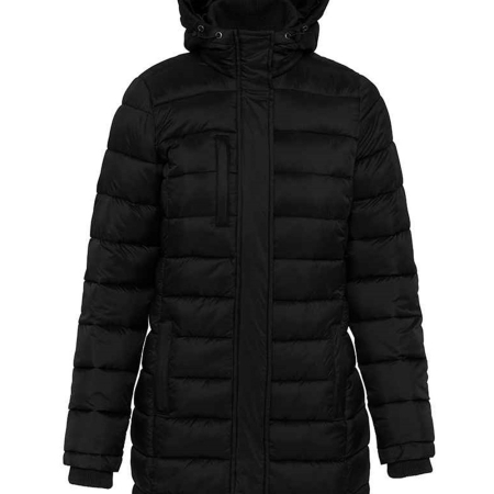 KB6129 K6129 Kariban Ladies Lightweight Long Padded Parka Jacket image 1