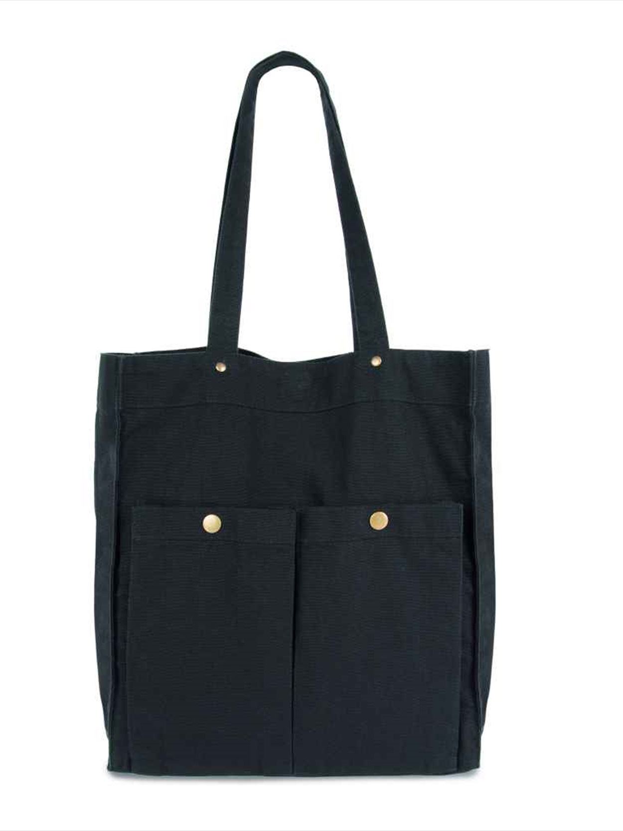 KI3215 Kimood Washed Cotton Bag with Pockets image 1