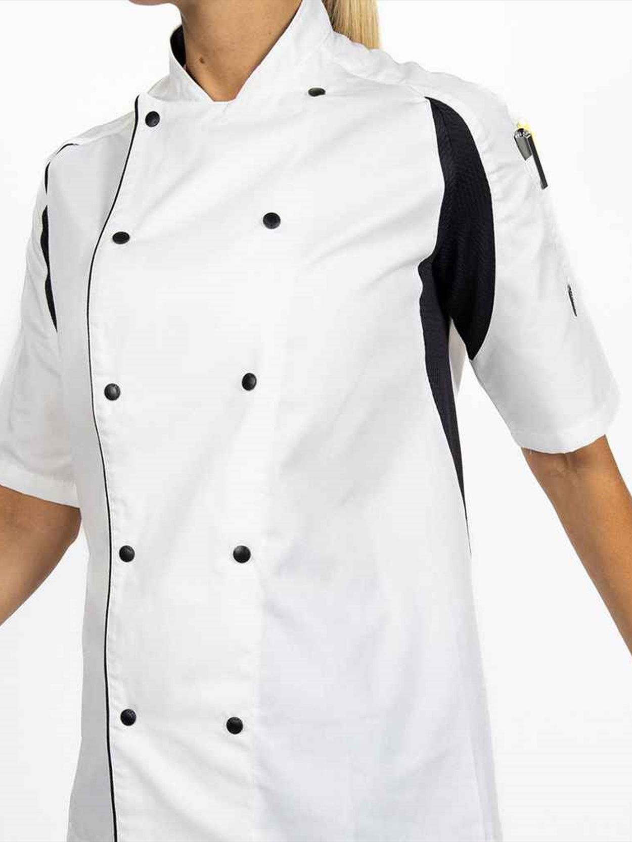 LE003 DE11 Le Chef Short Sleeve Executive Jacket image 2