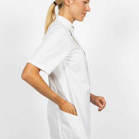 LE015 DE20 Le Chef Staycool® Tencel™/Polyester Short Sleeve Tunic image 1