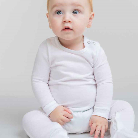 LW650 Larkwood Organic Baby Sleepsuit image 1