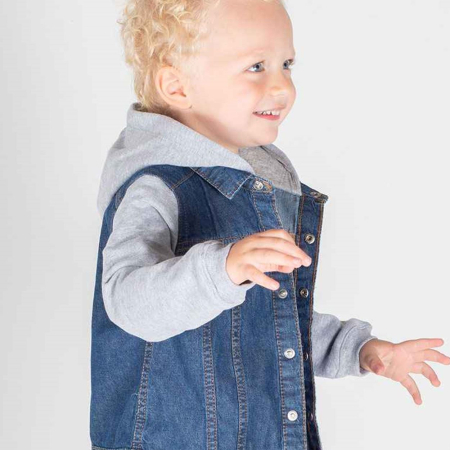 LW750 Larkwood Kids Denim Jacket image 1