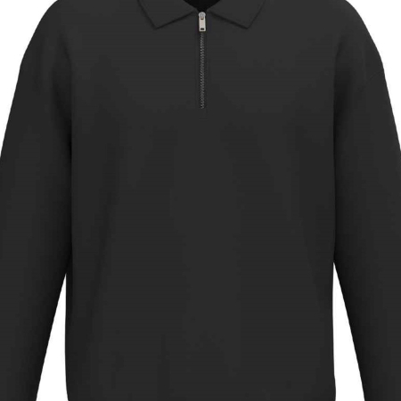 NS432 Native Spirit Unisex 1/4 Zip Sweatshirt with Polo Collar image 1