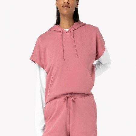 NS446 Ladies French Terry Sleeveless Hooded Sweatshirt image 1