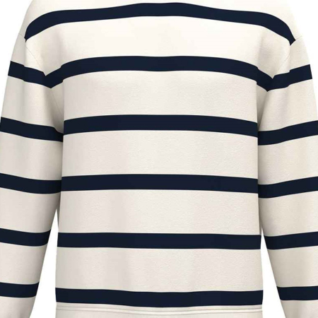 NS450 Native Spirit Unisex Striped Crew Neck Sweatshirt image 1