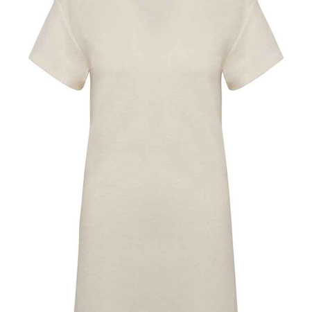 NS5028 Native Spirit Ladies Terry Towel Dropped Shoulder T-Shirt Dress image 1