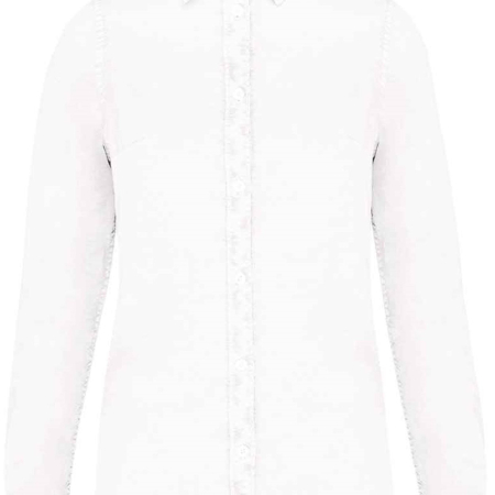 NS503 Native Spirit Ladies Washed Long Sleeve Shirt image 1